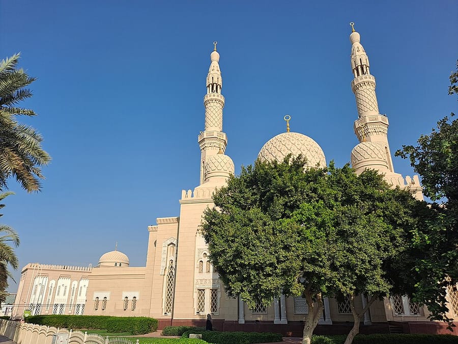 What is this famous mosque in Dubai?